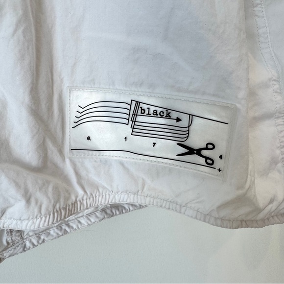 🌸 RUNDHOLZ Black Label Cotton Mixed Media Tulip T-Shirt Top, White, Size S, EUC - Picture 6 of 9